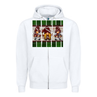 White football gnomes Zipper Hoodie - BarkalooDesign