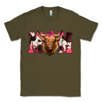 Army Green Western Highland Cow mom Classic Tee - HowdyJamesFarm