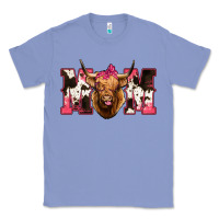 Colony Blue Western Highland Cow mom Classic Tee - HowdyJamesFarm