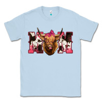 Dusty Blue Western Highland Cow mom Classic Tee - HowdyJamesFarm