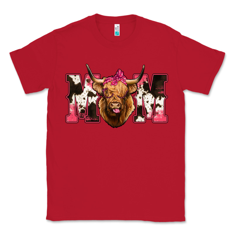 Western Highland Cow Mom Classic Tee by HowdyJamesFarm | Teevron