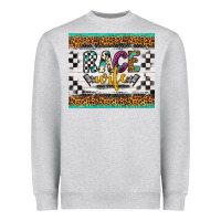 Heather Grey race wife Heavyweight Sweatshirt - Artiststas