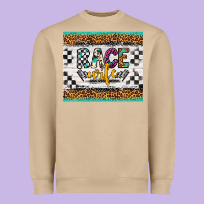 Race Wife Heavyweight Sweatshirt Designed By Artiststas
