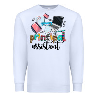 White principal assistant Premium Sweatshirt - AdoDesignShop