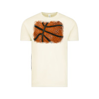 Basketball Leopard Glitter Background Vintage Tee | Teevron