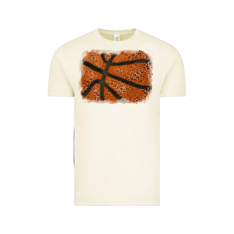 Basketball Leopard Glitter Background Vintage Tee by HowdyJamesFarm | Teevron