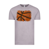 Vintage Zinc Basketball leopard glitter background Vintage Tee - HowdyJamesFarm