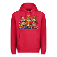 Cardinal Hallothanksmas Gnome Coffee Cups Premium Hoodie - CowhideDigitalArt