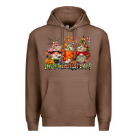 Chestnut Hallothanksmas Gnome Coffee Cups Premium Hoodie - CowhideDigitalArt