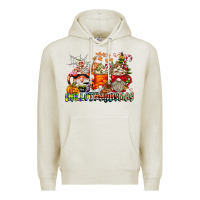 Oatmeal Heather Hallothanksmas Gnome Coffee Cups Premium Hoodie - CowhideDigitalArt