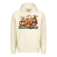 Sandshell Hallothanksmas Gnome Coffee Cups Premium Hoodie - CowhideDigitalArt