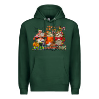 Sports Green Hallothanksmas Gnome Coffee Cups Premium Hoodie - CowhideDigitalArt