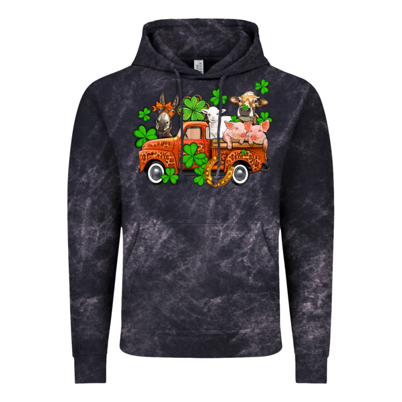 St. Patrick's Farm Animals And Truck Vintage Hoodie by OliviaCreatesArt | Teevron