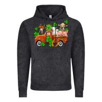 Vintage Black St. Patrick's farm animals and truck Vintage Hoodie - OliviaCreatesArt