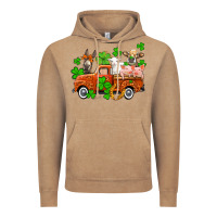 Vintage Coffee St. Patrick's farm animals and truck Vintage Hoodie - OliviaCreatesArt