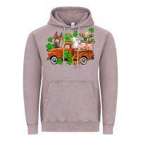 Vintage Zinc St. Patrick's farm animals and truck Vintage Hoodie - OliviaCreatesArt