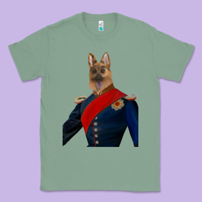 Pet Portraits, Custom Pet Portraits, Renaissance Pet Portraits, Custom Classic Tee Designed By Ranaportraitstore