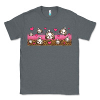 Charcoal Heather shih tzu dogs libbey glass Classic Tee - Jasminsmagicworld