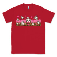 Red shih tzu dogs libbey glass Classic Tee - Jasminsmagicworld