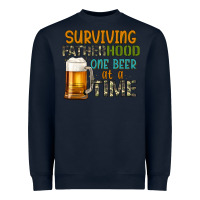 Surviving Fatherhood One Beer At A  Time Heavyweight Sweatshirt | Teevron