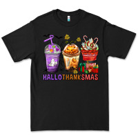 Black hallothanksmas coffee cups Premium Tee - texasbilliewilder