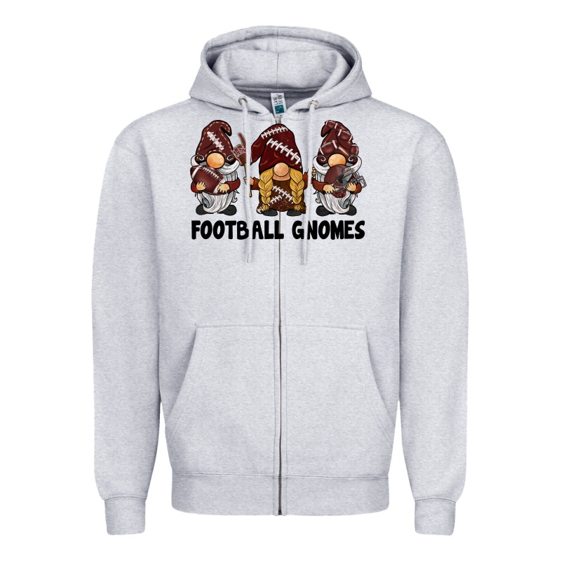 Football Gnomes Zipper Hoodie by BarkalooDesign | Teevron