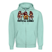 Seafoam football gnomes Zipper Hoodie - BarkalooDesign