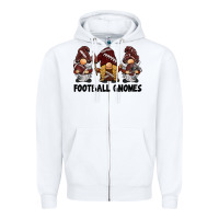 White football gnomes Zipper Hoodie - BarkalooDesign