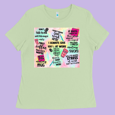 Funny Office Ladies Tee Designed By Tumblerdesignbyshophia