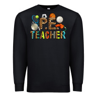 Black pe teacher Premium Sweatshirt - AdoDesignShop