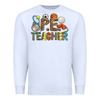 White pe teacher Premium Sweatshirt - AdoDesignShop