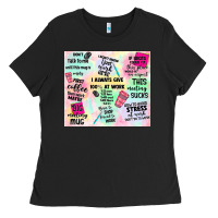 Black funny office Ladies Tee - TumblerDesignByShophia
