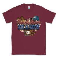 Burgundy Touchdown season Baseball Classic Tee - HowdyJamesFarm