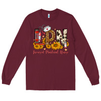 Burgundy Western Lpn Licensed Practical Nurse Long Sleeve Tee - FaDigitalArtStudio