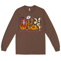 Chestnut Western Lpn Licensed Practical Nurse Long Sleeve Tee - FaDigitalArtStudio