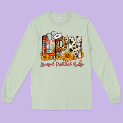 Western Lpn Licensed Practical Nurse Long Sleeve Tee Designed By Fadigitalartstudio