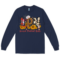 Navy Western Lpn Licensed Practical Nurse Long Sleeve Tee - FaDigitalArtStudio