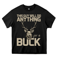Black Funny Hunters Will Do Anything For a Buck Hunting Heavy Core Tee - Bettercallsaul