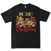 Black merry christmas gingerbread truck Premium Tee - texasbilliewilder