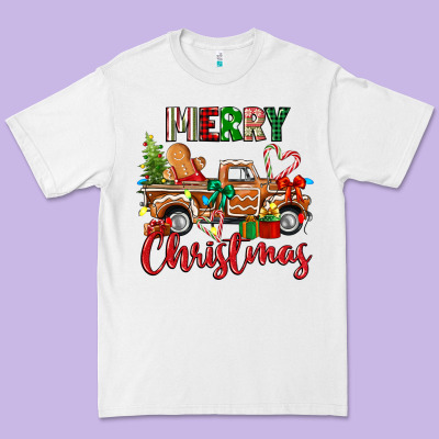 Merry Christmas Gingerbread Truck Premium Tee Designed By Texasbilliewilder
