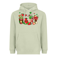 Matcha strawberry coffee cups Heavyweight Hoodie - AdoDesignShop