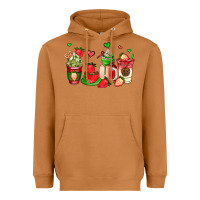 Meerkat strawberry coffee cups Heavyweight Hoodie - AdoDesignShop