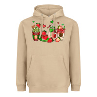 Mushroom strawberry coffee cups Heavyweight Hoodie - AdoDesignShop