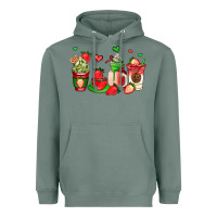 Sage strawberry coffee cups Heavyweight Hoodie - AdoDesignShop