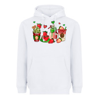 White strawberry coffee cups Heavyweight Hoodie - AdoDesignShop