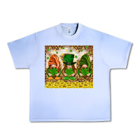 Grape Ice St. Patrick's Day gnomies with leopard tumbler Urban Heavy Tee - HowdyJamesFarm