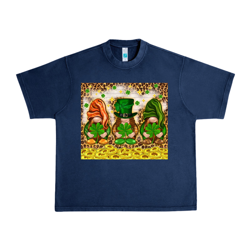 St. Patrick's Day Gnomies With Leopard Tumbler Urban Heavy Tee by HowdyJamesFarm | Teevron