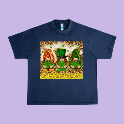 St. Patrick's Day Gnomies With Leopard Tumbler Urban Heavy Tee Designed By Howdyjamesfarm