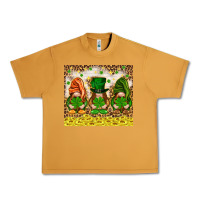 Peanut Butter St. Patrick's Day gnomies with leopard tumbler Urban Heavy Tee - HowdyJamesFarm