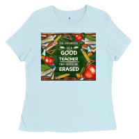 Baby Blue good teacher Ladies Tee - TumblerDesignByShophia